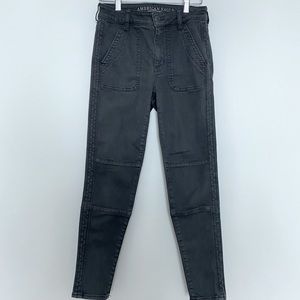 Cropped Moto Cargo Pants(SIZE 4)